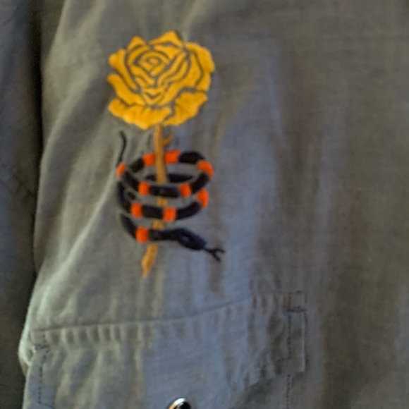 Howler Brothers Blue Shirt with Yellow Embroidery - Picture 2 of 5